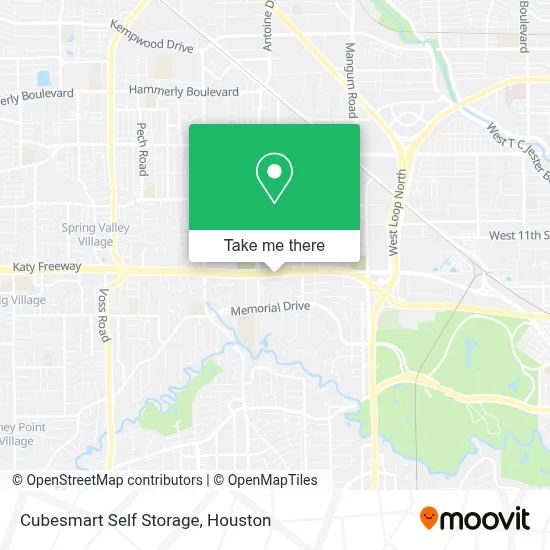 Cubesmart Self Storage map