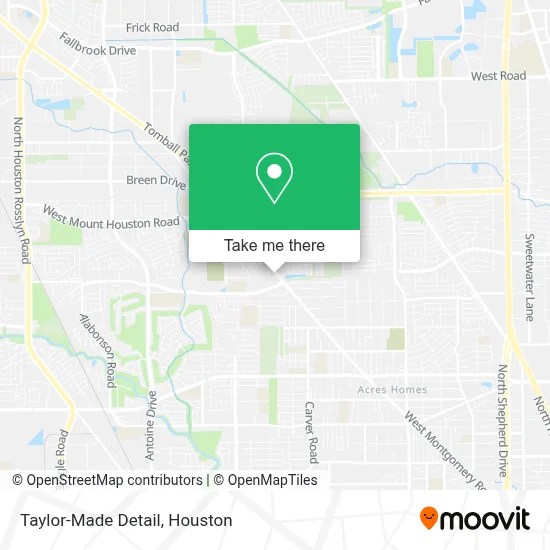 Taylor-Made Detail map