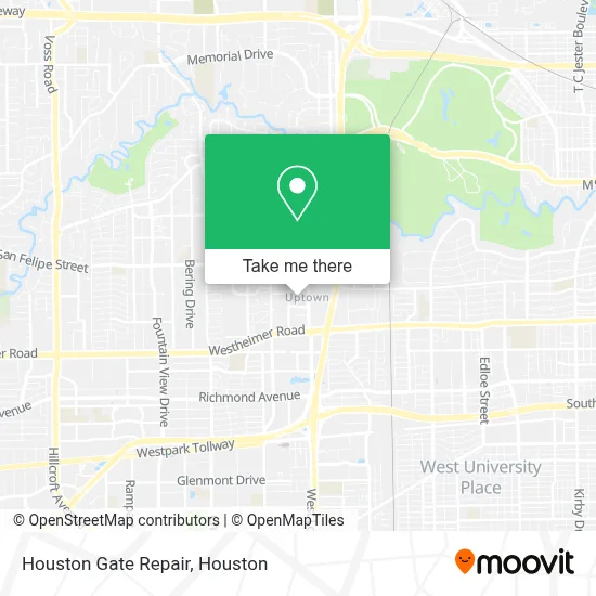 Houston Gate Repair map
