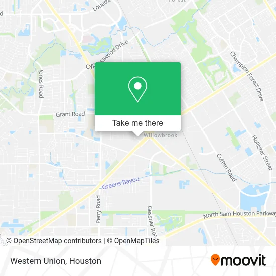Western Union map