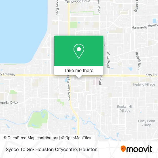 Sysco To Go- Houston Citycentre map