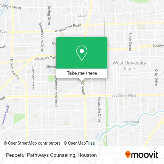 Peaceful Pathways Counseling map