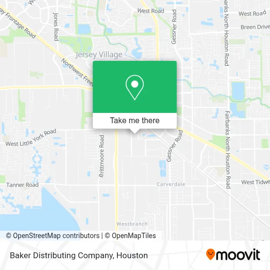 Baker Distributing Company map