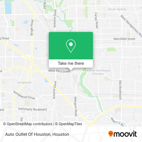 Auto Outlet Of Houston map
