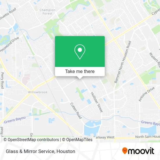Glass & Mirror Service map