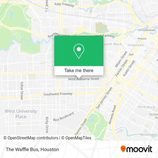 The Waffle Bus map