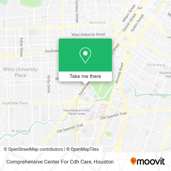 Comprehensive Center For Cdh Care map