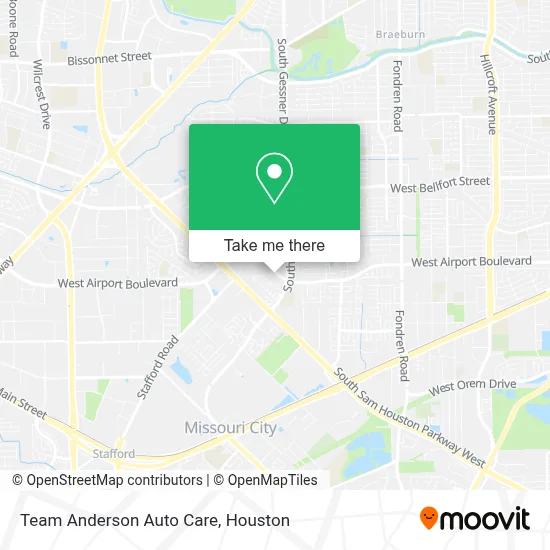 Team Anderson Auto Care map