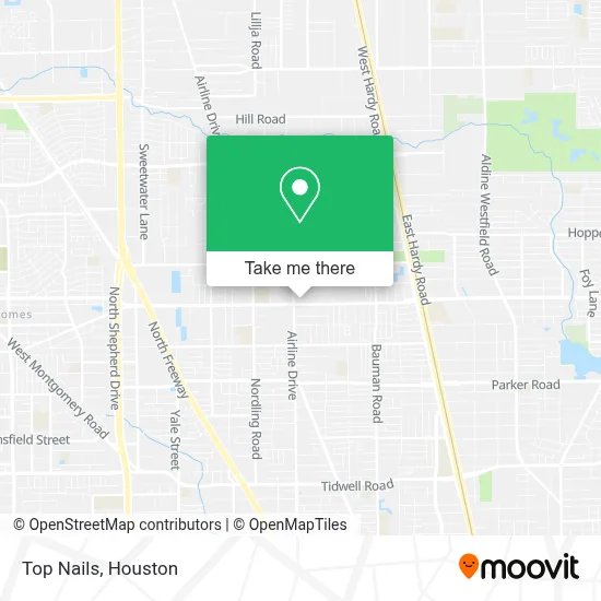 Top Nails map