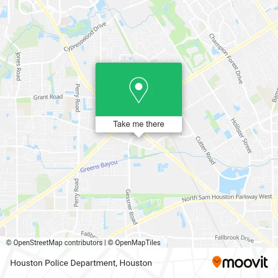 Houston Police Department map