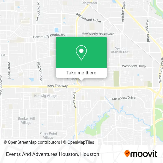 Events And Adventures Houston map