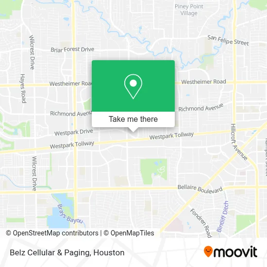 Belz Cellular & Paging map