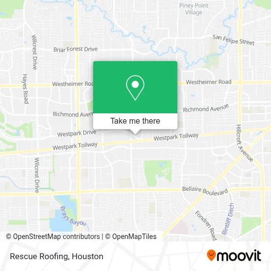 Rescue Roofing map