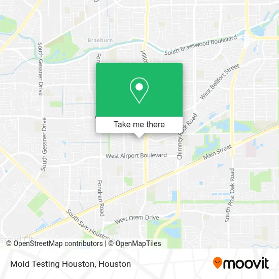 Mold Testing Houston map