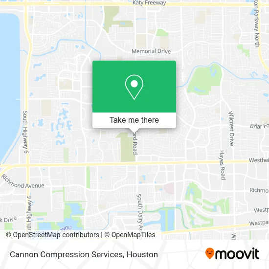 Cannon Compression Services map