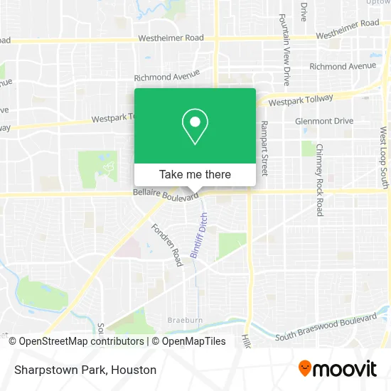 Sharpstown Park map