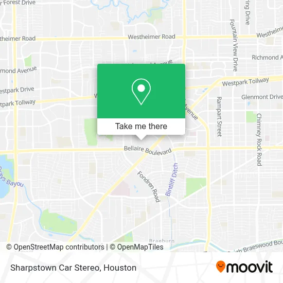 Sharpstown Car Stereo map