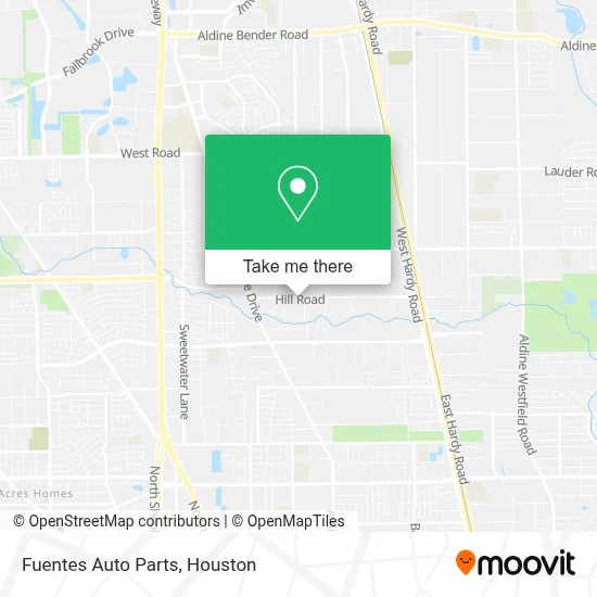 Fuentes Auto Parts map