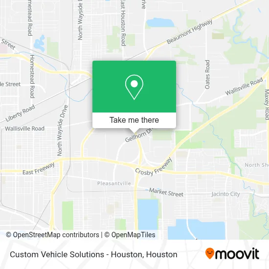 Custom Vehicle Solutions - Houston map
