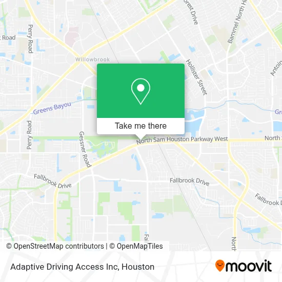 Adaptive Driving Access Inc map