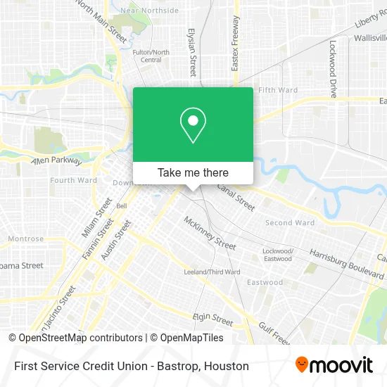 First Service Credit Union - Bastrop map