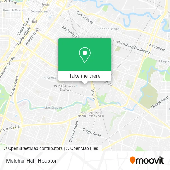 Melcher Hall map