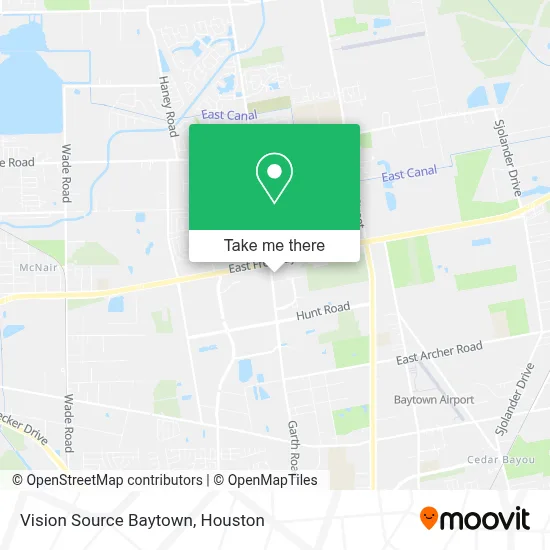 Vision Source Baytown map