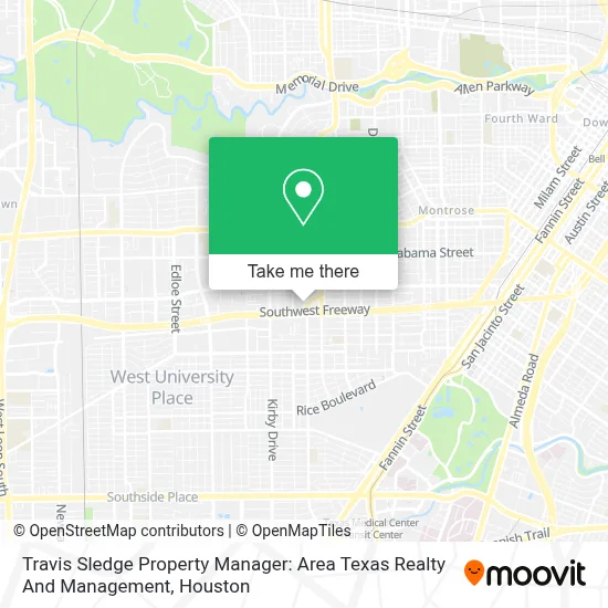 Travis Sledge Property Manager: Area Texas Realty And Management map