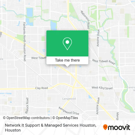 Network It Support & Managed Services Houston map