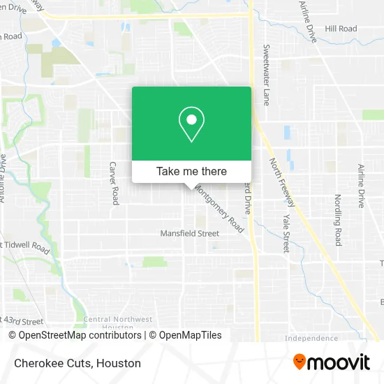 Cherokee Cuts map