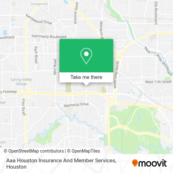 Aaa Houston Insurance And Member Services map