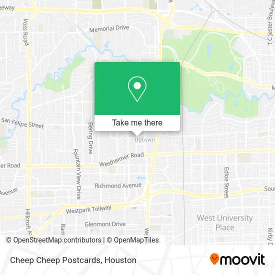 Cheep Cheep Postcards map