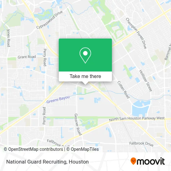 National Guard Recruiting map