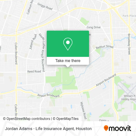 Jordan Adams - Life Insurance Agent map
