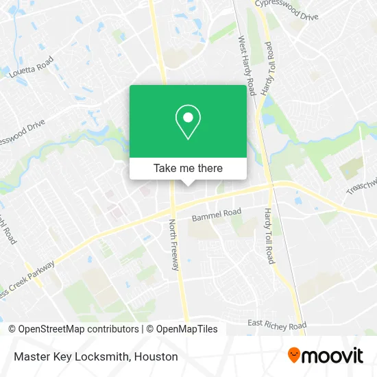 Master Key Locksmith map