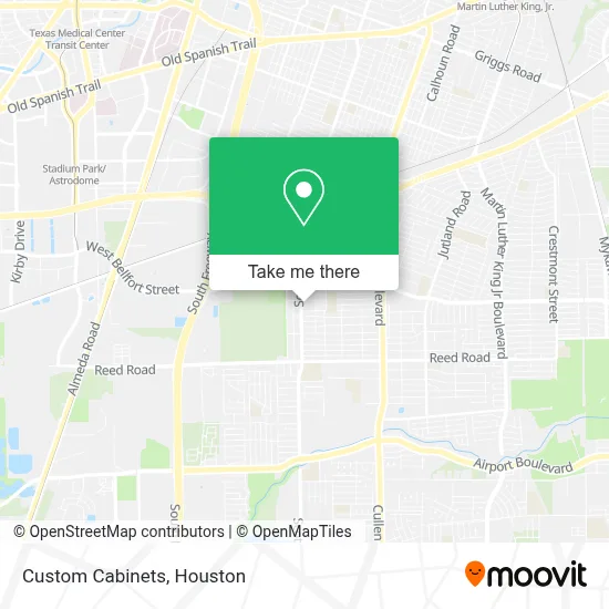 Custom Cabinets map