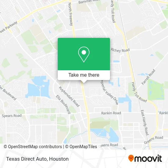 Texas Direct Auto map