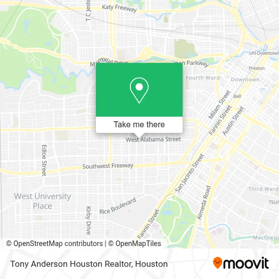 Tony Anderson Houston Realtor map