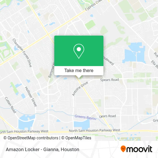 Amazon Locker - Gianna map