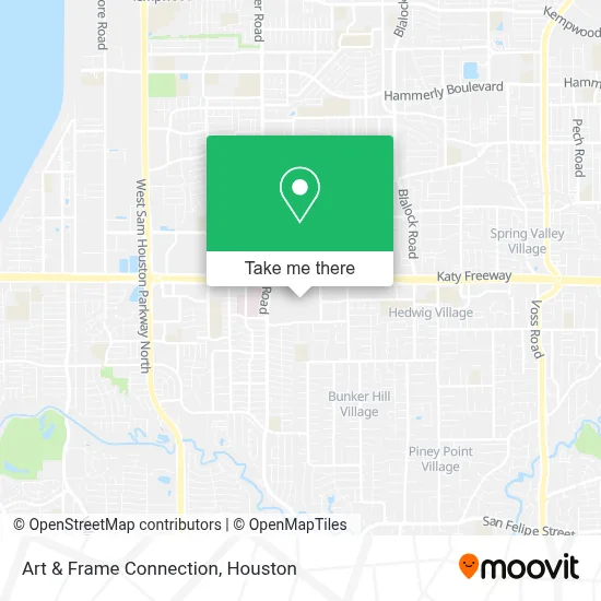 Art & Frame Connection map