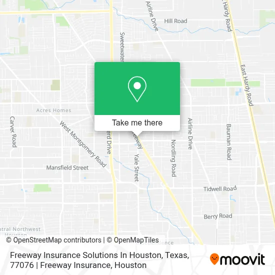 Freeway Insurance Solutions In Houston, Texas, 77076 | Freeway Insurance map