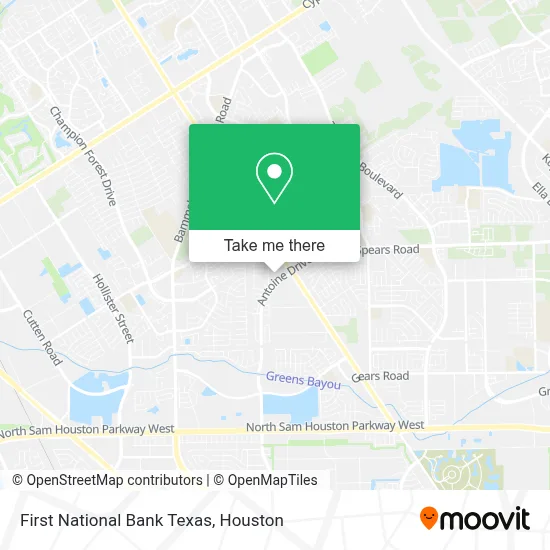 First National Bank Texas map