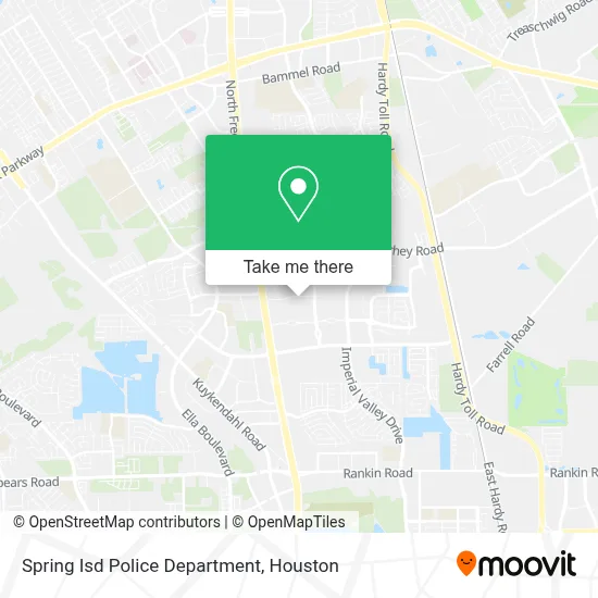 Spring Isd Police Department map