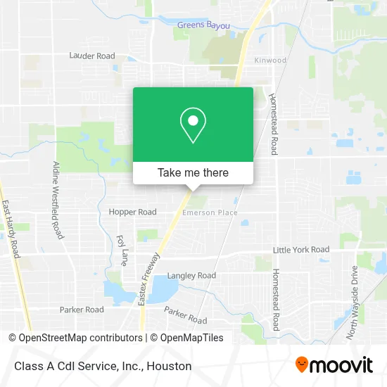 Class A Cdl Service, Inc. map