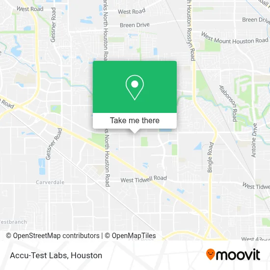 Accu-Test Labs map