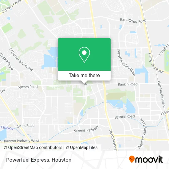 Powerfuel Express map