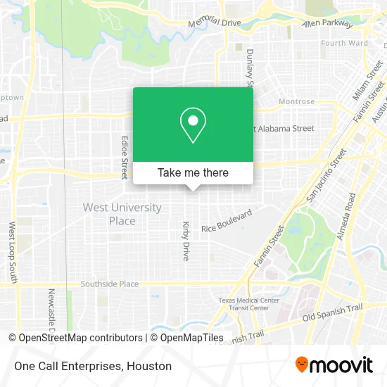 One Call Enterprises map