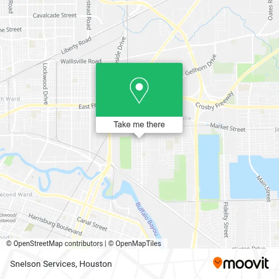 Snelson Services map