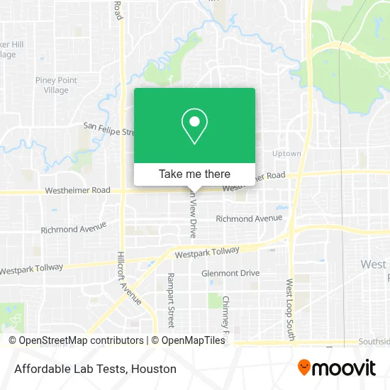 Affordable Lab Tests map