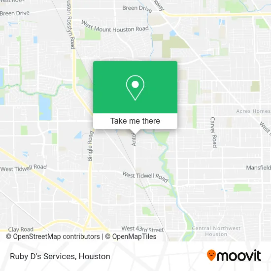Ruby D's Services map
